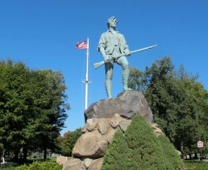 Minute Man statue on the Lexington Green