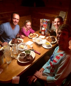Our first Orlando dinner together at the Texas Roadhouse.