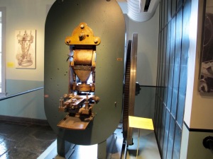This press looks a lot like our Press #1, complete with the bronze plaque above the press part.