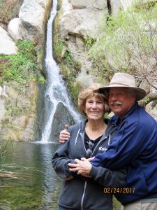 Jerri and Allan posing by the falls we reached. There are eight more above our terminus point. This little glen reminded me of Elves’ Chasm in the Grand Canyon. This falls even had a little fern grotto just like the Elves’.